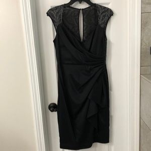 Cocktail dress black and silver